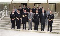 Almoço na residência do primeiro-ministro Cavaco e Silva com elementos da Armada.