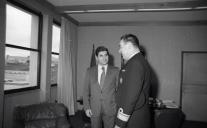 Visita do chefe da Armada da Noruega ao secretário de Estado da Defesa.