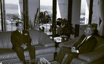 Audiência do ministro da Defesa Nacional, Euroco de Melo, ao chefe do Estado Maior General das Forças Armadas (CEMGFA), general Lemos Ferreira.