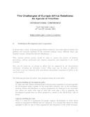 Conclusões preliminares da Conferência “The Challenges of Europe-Africa Relations: An Agenda of Priorities”, de IEEI.