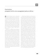 Conclusions: prospects for EU crisis management policy on Africa (Conclusões: Perspetivas para a política de gestão de crises em África), por Fernanda Faria