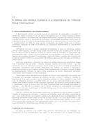 A defesa dos direitos humanos e a importância do Tribunal Penal Internacional, por Anne Anderson