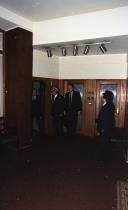 Visita do secretário geral da NATO, Lord Carrington, ao ministro da Defesa Nacional, Leonardo Ribeiro de Almeida.