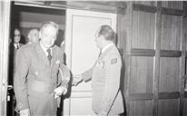 Cumprimentos do chefe das Forças Armadas de Espanha ao chefe do Estado maior General das Forças Armadas (CEMGFA), general Melo Egídio.