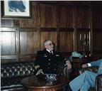 Visita do presidente da Comissão Espanhola da 28ª Conferência de Estados-Maiores Peninsulares ao chefe do Estado Maior General das Forças Armadas (CEMGFA), general Melo Egídio.