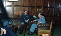 Visita do general Roessem ao chefe do Estado Maior General das Forças Armadas (CEMGFA), general Melo Egídio.