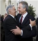 Fotografia - Fernando Henrique Cardoso e Tony Blair na Conferência do Estoril 2