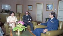 Visita de cumprimentos da Associação de Auditores de Defesa Nacional ao vice-chefe do Estado Maior General das Forças Armadas (CEMGFA), general Mendes Dias.
