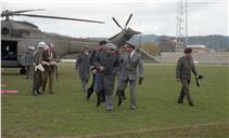 Visita do chefe do Estado Maior General das Forças Armadas (CEMGFA), general Melo Egídio, aos Hospitais Militares de Coimbra.