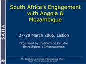 Apresentação de Elizabeth Sidiropoulos, sobre o tema “As lógicas de atuação externa em Angola e Moçambique”.