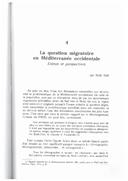 La question migratoire en Méditerranée occidentale : Enjeux et perspectives (A questão migratória no Mediterrâneo Ocidental : Questões e Perspetivas), por Nadji Safir