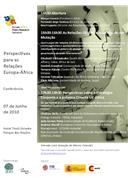 Programa da conferência “Perspectivas para as Relações Europa-África”.