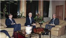 Visita protocolar do vice-presidente do governo do Luxemburgo ao ministro da Defesa Nacional, Eurico de Melo.