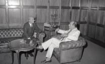 Visita do embaixador da Jugoslávia ao chefe do Estado Maior General das Forças Armadas (CEMGFA), general Melo Egídio. 