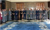Cumprimentos do pessoal do Estado Maior General das Forças Armadas (EMGFA) ao CEMGFA, general Melo Egídio. 
