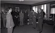 Condecoração do coronel Nuzio Graziano Fontecchio, adido militar italiano, pelo chefe do Estado Maior General das Forças Armadas (CEMGFA), general Lemos Ferreira.