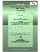 Programa da Conferência “As Relações Europa-África: Que Futuro?”, do IEEI.