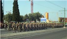 Cerimónia comemorativa do 25 de Abril no 16º aniversário na Praça do Império.