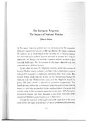 The European Response: the impact of national policies (A resposta europeia: o impacto das políticas nacionais), por Roberto Aliboni