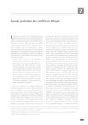 Causes profondes des conflits en Afrique (Causas Profundas do Conflito em África), por Fernanda Faria