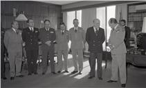 Condecoração do adido da Defesa e Naval de Espanha, comandante D. António Fontenla Roji, pelo chefe do Estado Maior General das Forças Armadas (CEMGFA), general Melo Egídio.