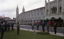 Cerimónia comemorativa do 25 de Abril de 1974 na Praça do Império.