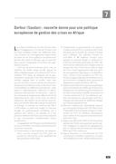 Darfour (Soudan) : nouvelle donne pour une politique européenne de gestion des crises en Afrique (Darfur (Sudão): um novo acordo para uma política europeia de gestão de crises em África), por Fernanda Faria