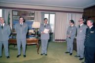 Condecoração do vice-chefe do Estado Maior General das Forças Armadas (VCEMGFA), general Altino de Magalhães, pelo presidente da República e CEMGFA, general Ramalho Eanes.