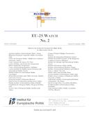 Report EU-25WATCH N. 2 2005 (Relatório Report EU-25WATCH N. 2 2005), por Institut für Europäische Politik (ed.)
