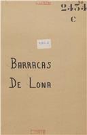 Barracas de lona (campanha) para Angola. 