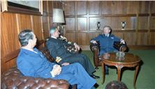 Visita de cumprimentos do presidente da delegação espanhola da Conferência dos Estados Maiores Peninsulares ao chefe do Estado maior general das Forças Armadas (CEMGFA), general lemos Ferreira.