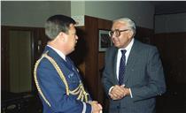 Visita de cortesia do embaixador da Turquia, Gundogdu Can, ao chefe do Estado Maior General das Forças Armadas (CEMGFA), general Soares Carneiro.