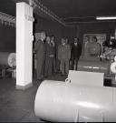 Visita do ministro da Defesa Nacional, Eurico de Melo, com o chefe do Estado Maior General das Forças Armadas (CEMGFA), general Lemos Ferreira, e o VCEMGFA, general Soares Carneiro, às instalações do EMGFA.
