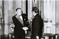 Receção do general Alexander Haig pelo presidente da República, general Ramalho Eanes, no Palácio de Belém.