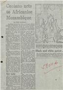 “Notícias sobre os massacres em Moçambique. Wiriamu e Tete