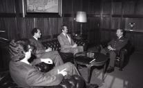 Visita de D. Duarte de Bragança ao chefe do Estado Maior General das Forças Armadas (CEMGFA), general Lemos Ferreira.