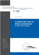 La gestion des crises en Afrique Subsaharienne : Le rôle de l’Union européenne (Gestão de Crises na África Subsariana – O Papel da União Europeia), por Fernanda Faria