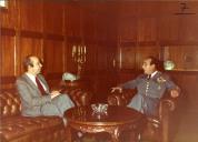 Cumprimentos do presidente da Assembleia da República ao chefe do Estado Maior General das Forças Armadas (CEMGFA), general Melo Egídio.