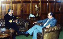 Cumprimentos do chefe do Estado Maior General das Forças Armadas (CEMGFA), general Melo Egídio, ao almirante B. Guerra.