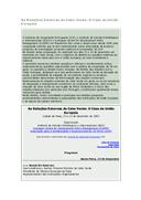 Programa da Conferência “As Relações Externas de Cabo Verde: O Caso da União Europeia”, do IEEI.