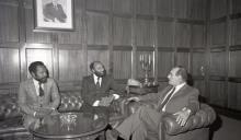 Visita do comandante das Forças Armadas da República Popular de Cabo Verde ao chefe do Estado Maior General das Forças Armadas (CEMGFA), general Melo Egídio.