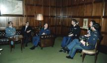 Visita do diretor geral da Polícia francesa, Olivier Renard-Payen ao chefe do Estado Maior General das Forças Armadas (CEMGFA), general Lemos Ferreira. (Reportagem SCEP).