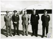 Partida do ministro da Defesa Nacional, Leonardo Ribeiro de Almeida, e do chefe do Estado Maior General das Forças Armadas (CEMGFA), general Lemos Ferreira, para reunião da NATO em Bruxelas.