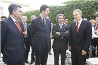 Fotografia - António D'Orey Capucho, Nuno Rogerio e Tony Blair na Conferência do Estoril